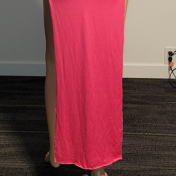 Sexy Women Pink Long Classy Dress Mermaid Club Style Small SL6074 - Picture 9 of 9